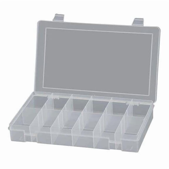 Compartment Box with 12 compartments, Plastic, 1-3/4" H x 10-13/16 in W