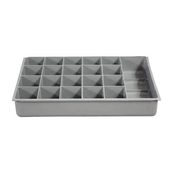 Durham Mfg DrwInsrt,Gry,21Cmptmnt,PlyPrp,Fit12"Box 124-95-21-IND