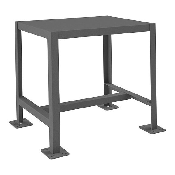 Durham Mfg Fixed Work Table,Steel,24" W,18" D MT182424-2K195