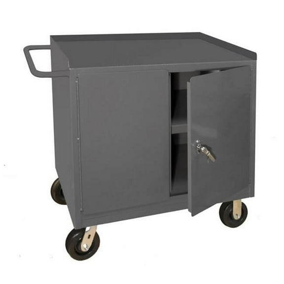 Durham Mfg Mobile Cabinet Bench,Steel,42" W,24" D 3100-95