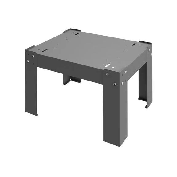 Durham Mfg Steel Base for Slide Rack Cabinet 15in Gray Powder Coated Fits 302 303 321B Box