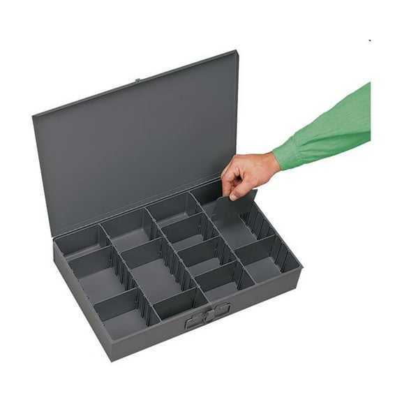 Durham 119-95-RSC-IND No.95 Gray Double Wall Adjustable Compartment Box
