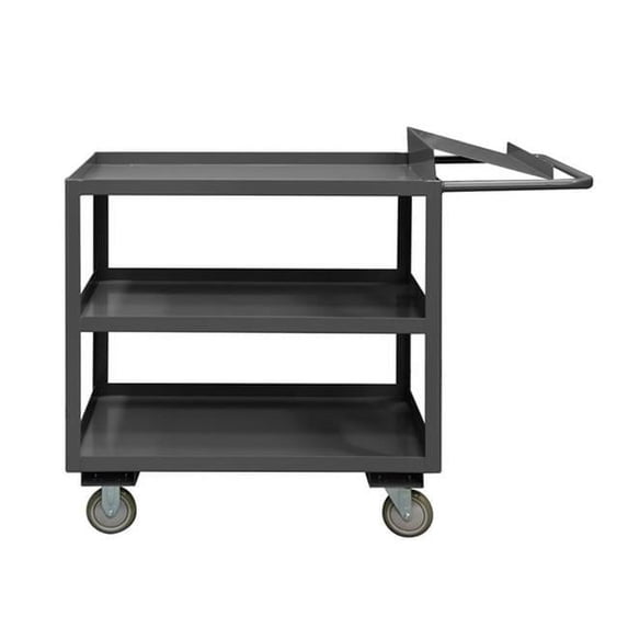 Durham OPC-2436-3-95 14 Gauge Steel Order Picking Cart with 3 Shelves - 36 in.