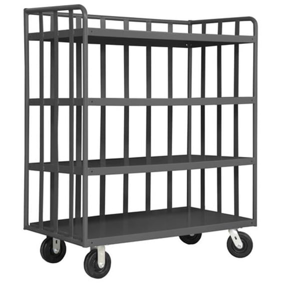 Durham OPT-7236-95 No.95 Open Portable Shelf Truck, Gray - 72 x 36 x 58 in.