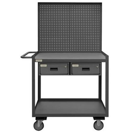 Durham RSC-2448-2-PB-2DR-95 65 in. Mobile Work Stations, Gray - 1200 lbs