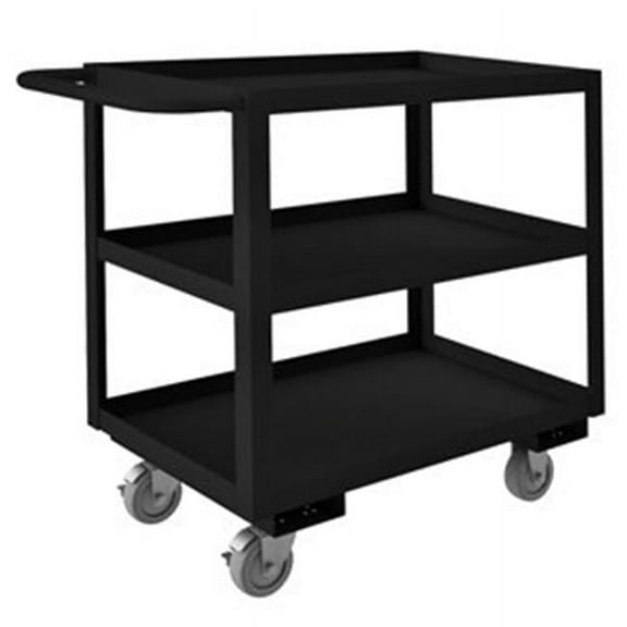 Durham RSC-244833-3-4PU-08T 33 in. Rolling Service Cart, Black - 1200 lbs