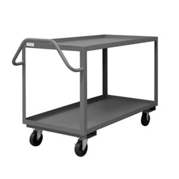 Durham RSCE1P-2448-2-5PO-95 37 in. Rolling Service Cart, Gray - 1400 lbs