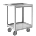 thumbnail image 1 of Durham SRSC1624482FLD5PU 35 in. Stainless 2 Shelves Stock Carts - 1200 lbs, 1 of 1