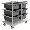 thumbnail image 1 of Durham STBR-303642-6-5PU 42 in. Stainless Tub Rack Cart - 600 lbs, 1 of 2
