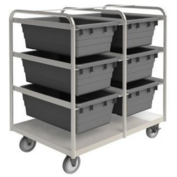 Durham STBR-303642-6-5PU 42 in. Stainless Tub Rack Cart - 600 lbs