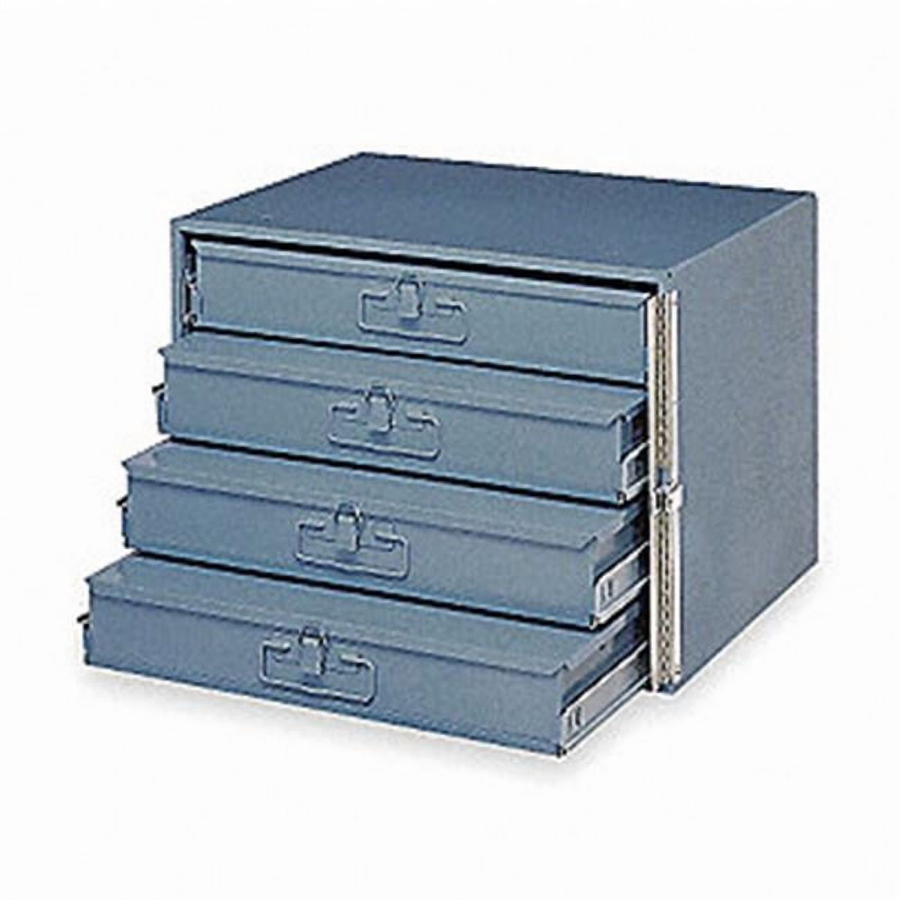 Durham Steel Compartment Box Rack with 4 Adjustable Divider Compartment ...