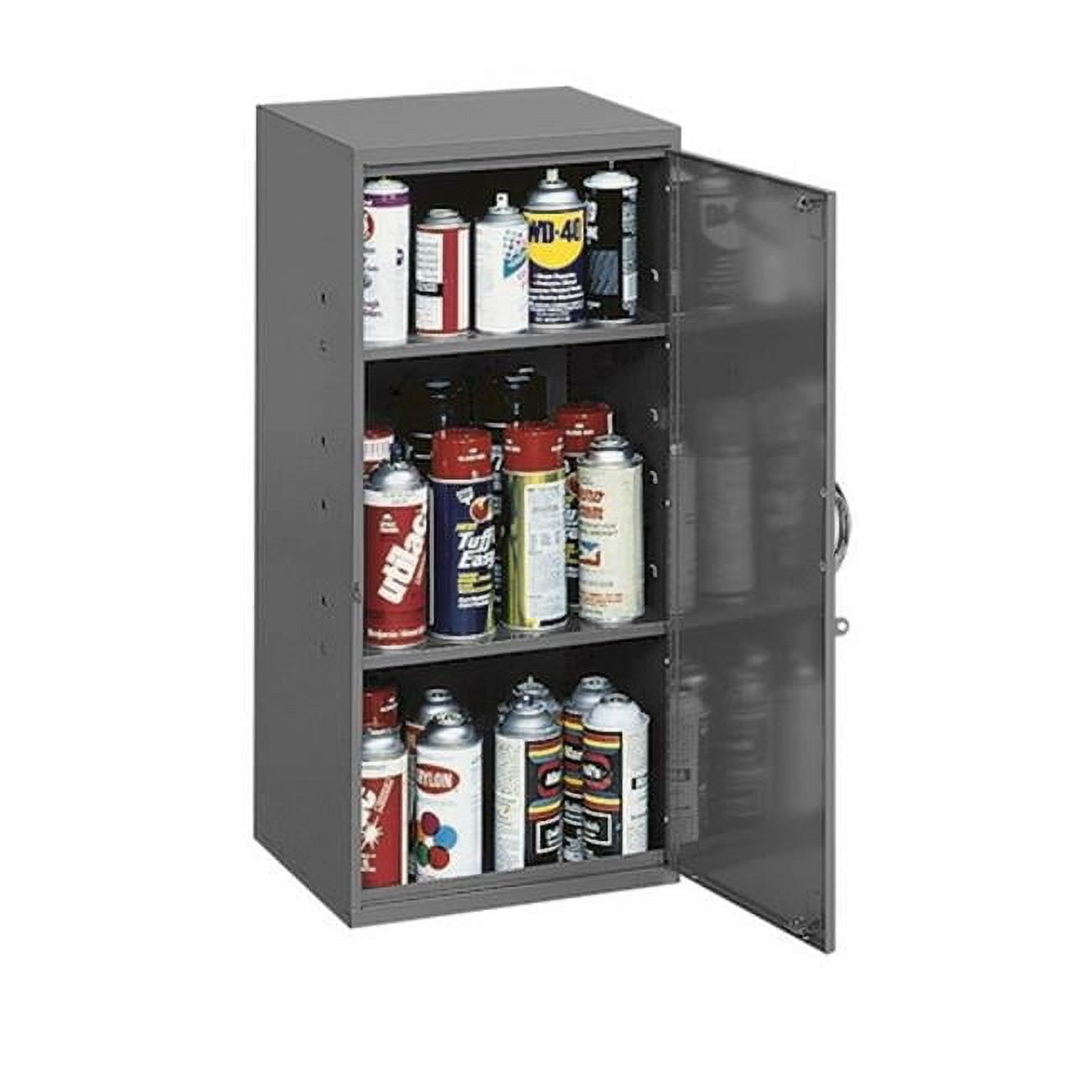Durham 30'' Gray Steel Freestanding Lockable Office Cabinet with Adjustable Shelves