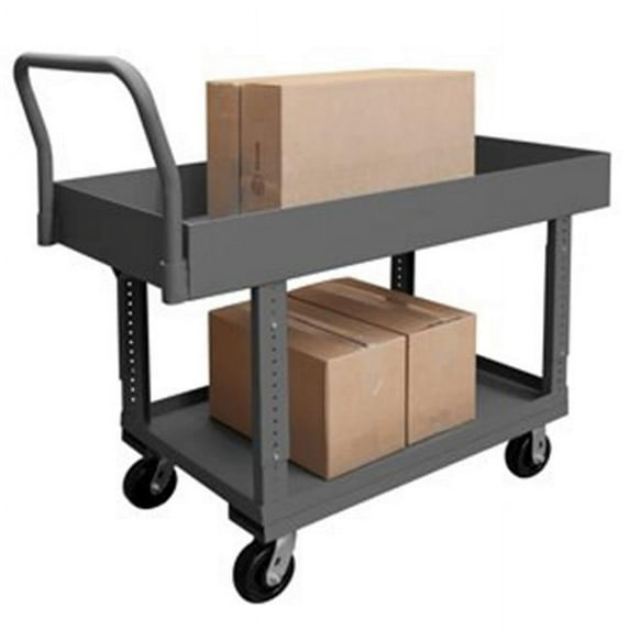 Durham WHPT6A24485PH95 31 in. Platform Trucks with Phenolic Casters, Gray - 2000 lbs