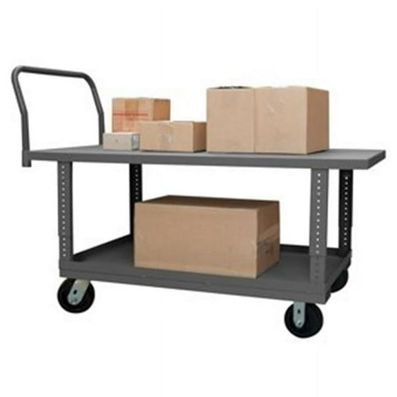 Durham WHPTA30486MR95 26 in. Platform Trucks with Mold-On Rubber Casters, Gray - 2000 lbs