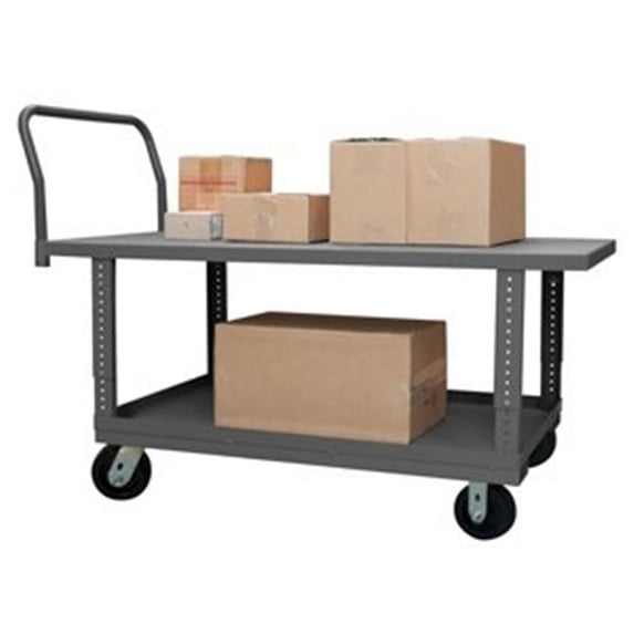 Durham WHPTA30605PH95 25 in. Platform Trucks with Phenolic Casters, Gray - 2000 lbs