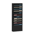 thumbnail image 1 of Literature Rack 11 Compartments, 13-1/8"W x 4"D Black 405-08, 1 of 4