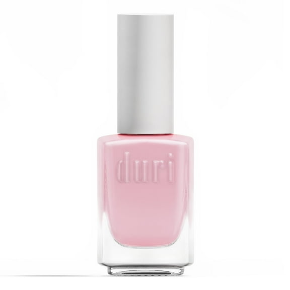 Duri Nail Polish, 309 Iced Roses, Glossy Vegan Nail Polish, Baby Pink, Semi-Sheer Coverage, Light Pink Jelly Nail Look, 0.45 fl oz