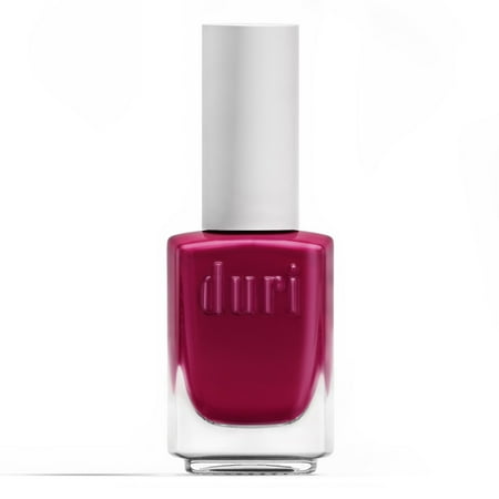 Duri Nail Polish,396 Hot Date, Red With Purple Undertones Nail Lacquer, Glossy Finish, 0.45fl oz