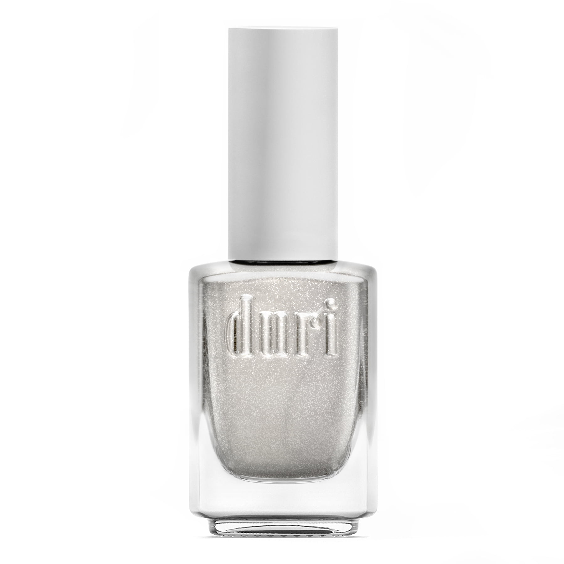 Duri Nail Polish, 769 Dolphin Dance, Silver Shimmer, Semi Sheer Coverage, Glossy Finish, Quick