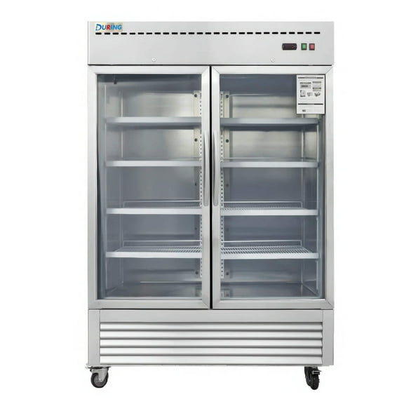 During D-KR-54BG 54" Commercial 2 Glass Door Refrigerator 49 Cu.ft