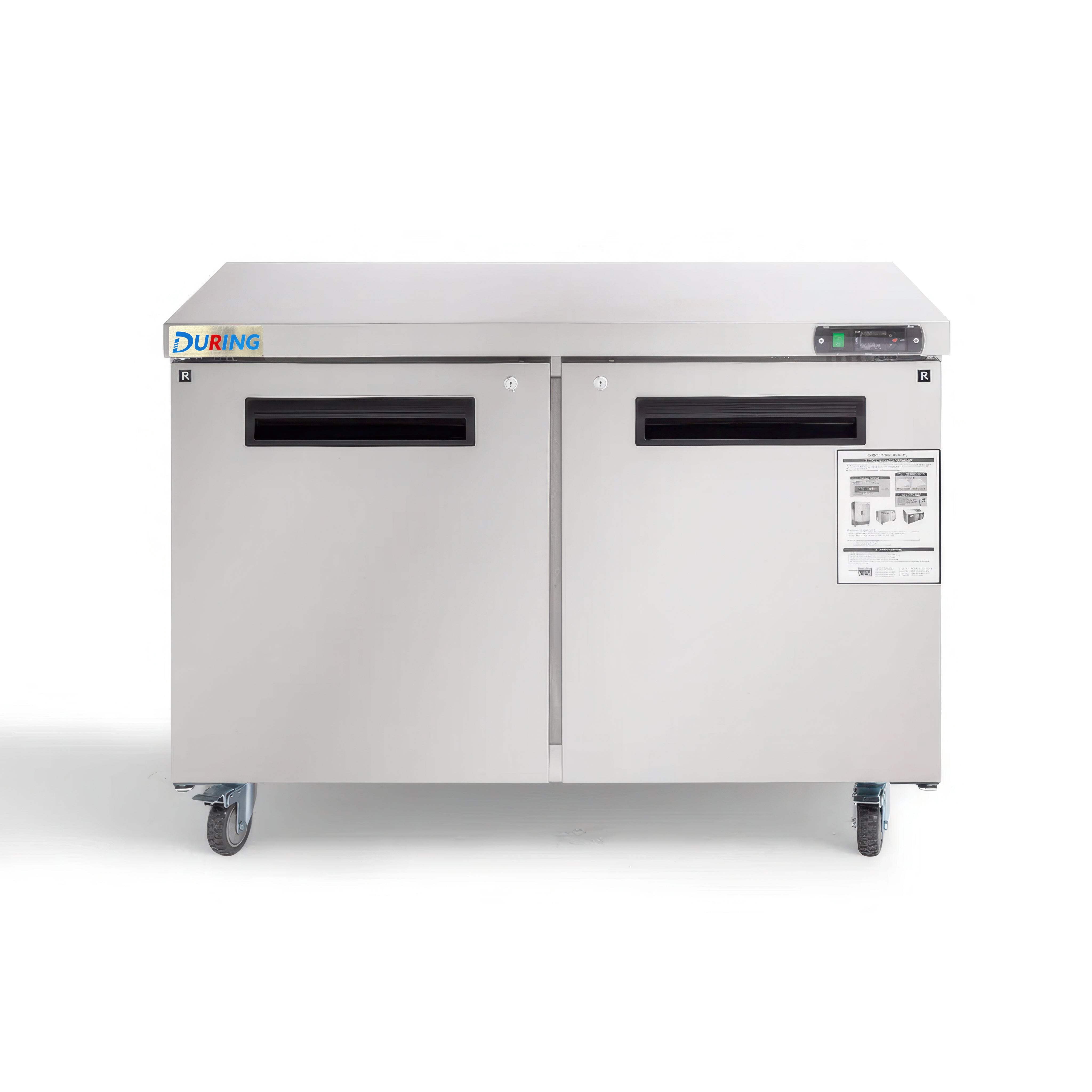 During D-KTR-48B 48" 2 Door Commercial Undercounter Refrigerator