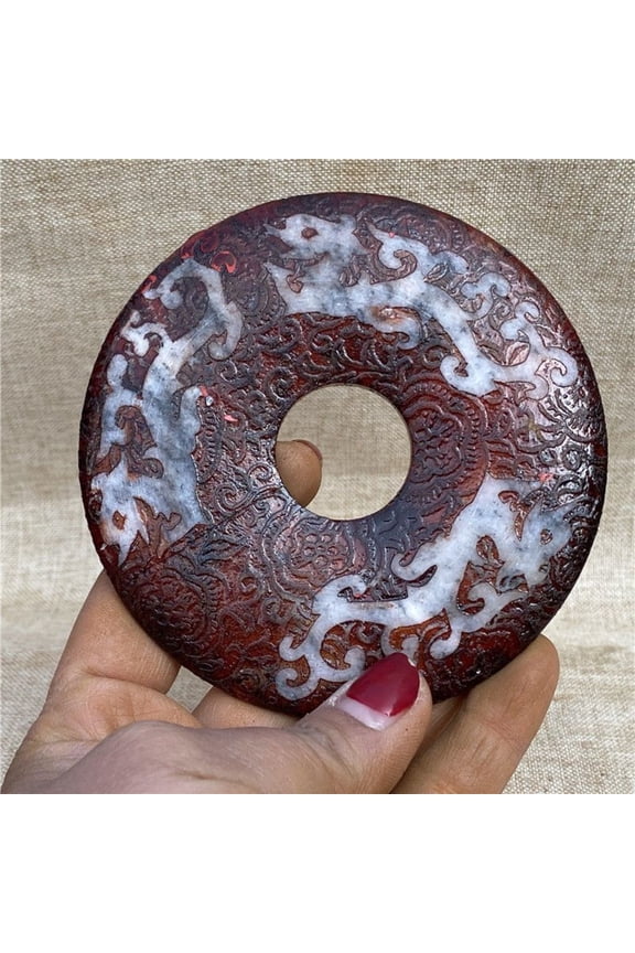 During The Warring and Han Dynasties, Antique Xiuyu High Ancient Jade Pendant,