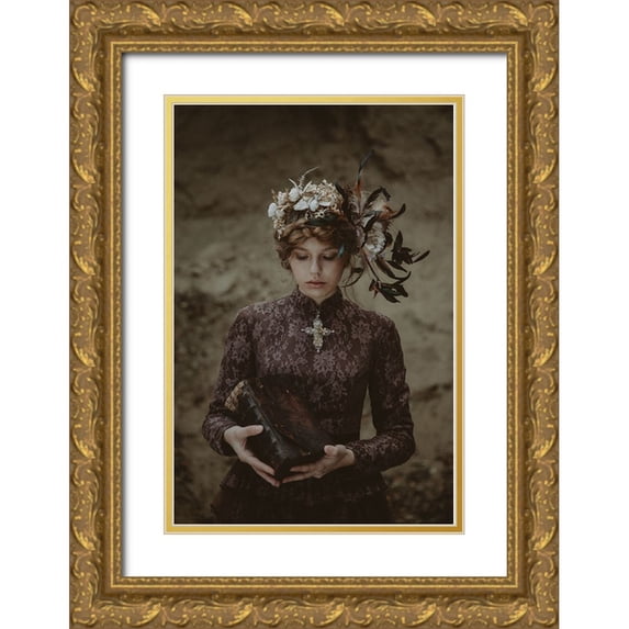 Durisova, Michaela 17x24 Gold Ornate Wood Framed with Double Matting Museum Art Print Titled - Faith