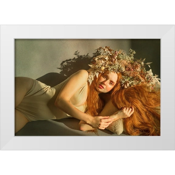 Durisova, Michaela 32x23 White Modern Wood Framed Museum Art Print Titled - The Muse