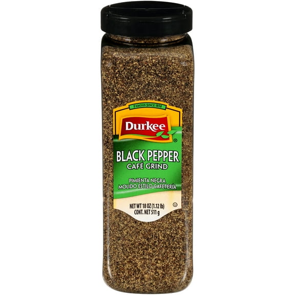 Durkee Black Pepper Caf Grind 18 oz. Shaker