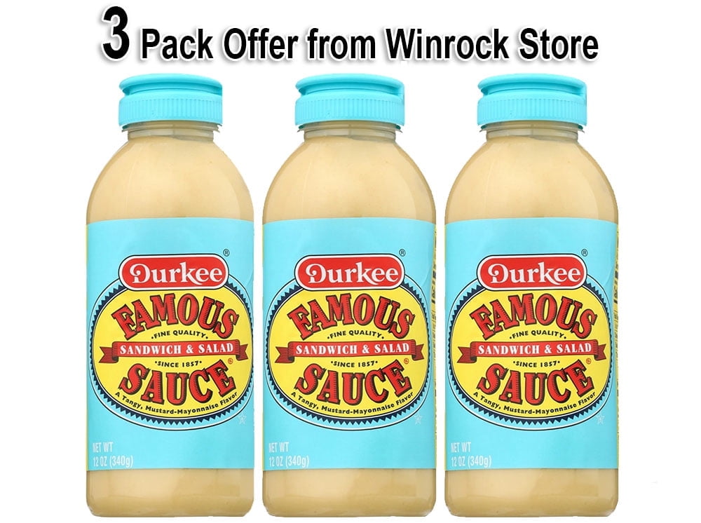 Durkee Famous Sandwich & Salad Sauce, 12 oz (3 Bottles)
