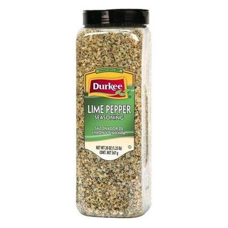 Durkee Lime Pepper Seasoning, 20 Ounce -- 6 per Case.