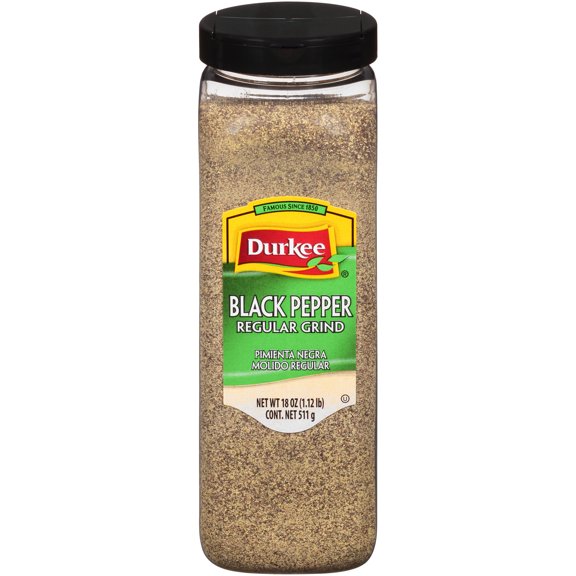 Durkee Regular Grind Black Pepper 18 oz. Shaker