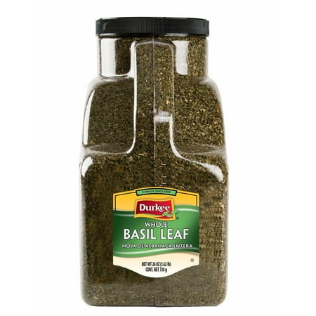 Durkee Whole Basil Leaves, 26 Ounce Container -- 1 Each.