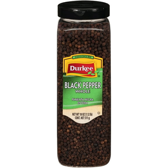 Durkee Whole Black Pepper 18 oz. Shaker
