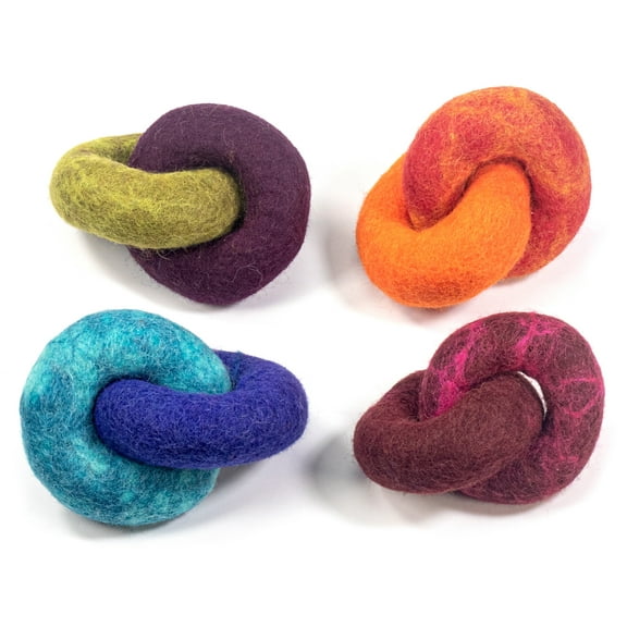 Durkha Premium Felt Ring on Ring Toy (Pack of 2)