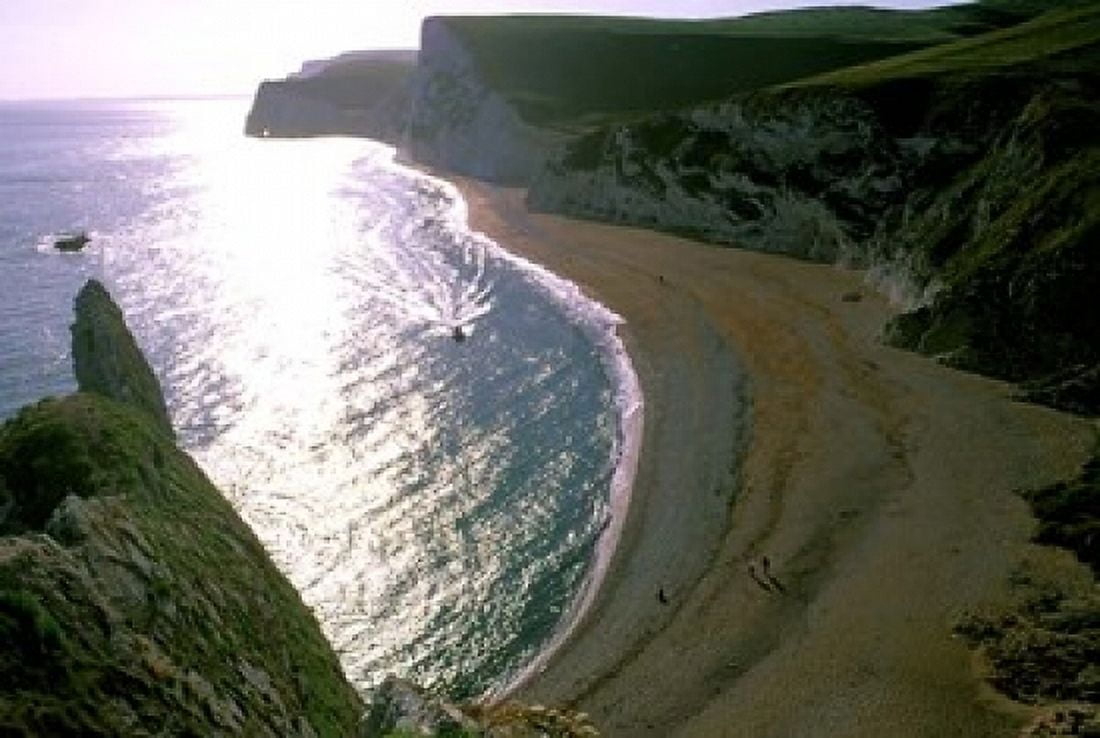 Durndle Door Beach Dorset England Canvas Art - Nik Wheeler DanitaDelimont (18 x 12)