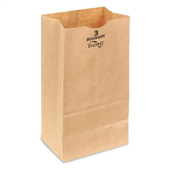 Duro Bag 71003 Heavy-Duty SOS Bag, 2-15/16 in W, 4-3/4 in L, Virgin Paper, Kraft