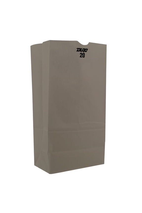 Grocery Paper Bags 40 lb Capacity #20 8.25"x5.94"x16.13" White 500 Bags 51040