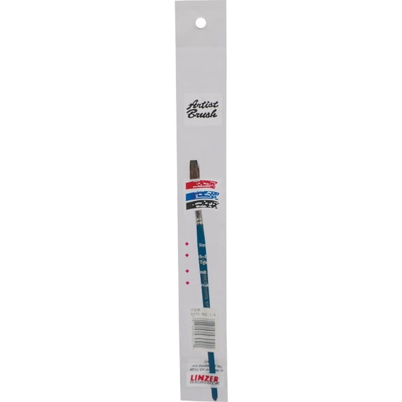 Duro Art Supply Co. Camel Hair Lacquering Artist Brush - Flat, Soft Bristle - 1 in, Multicolor