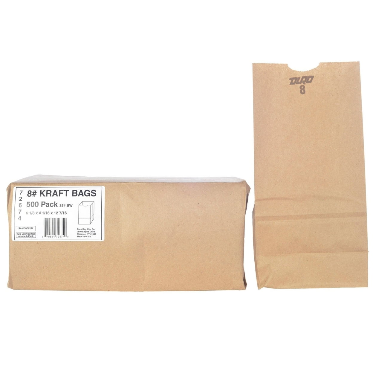 Duro Bag 8 Kraft Bags 500 Count