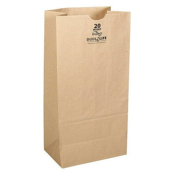 Duro Bag Grocery Bag, Brn, 16-1/8" L, 8-1/4" W, PK400(70220)