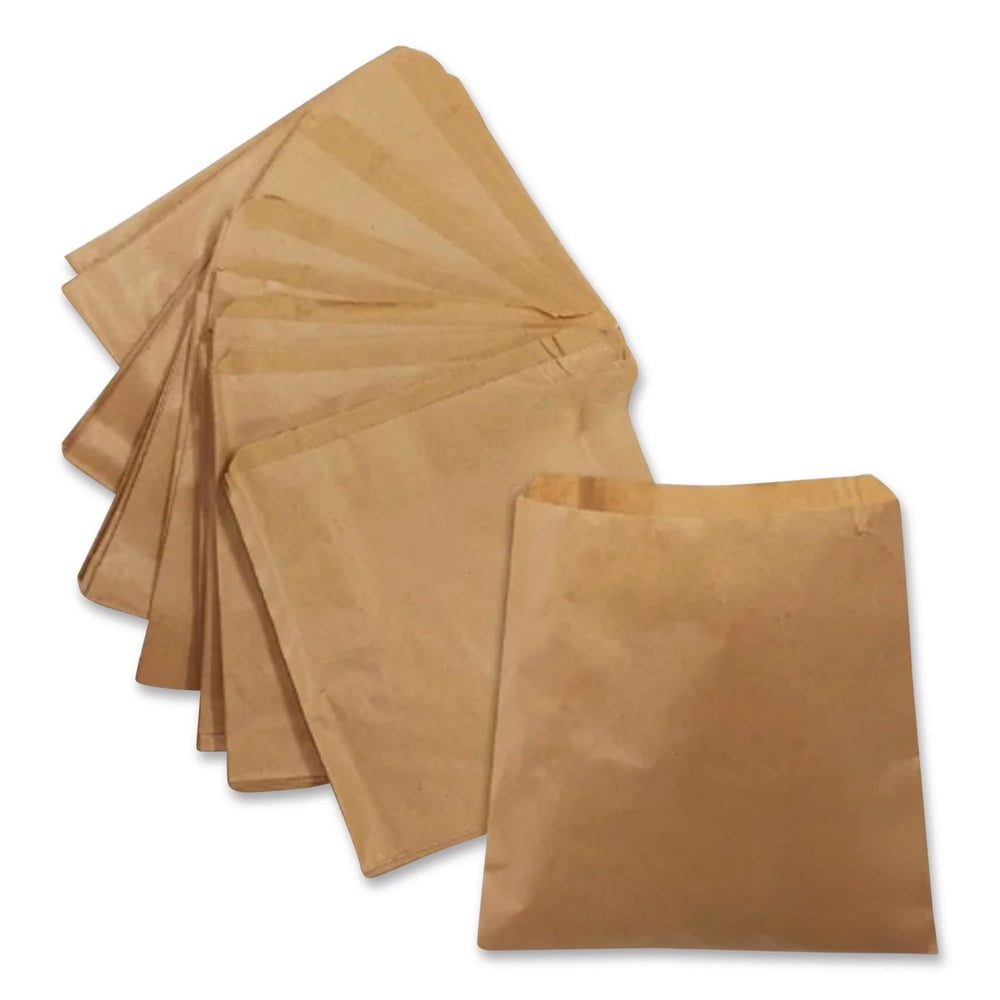 8.5 in. x 11 in. Kraft Paper Bags - Brown (2000/Carton)