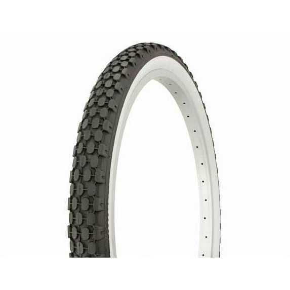 Duro Beach Cruiser Bike Tire 24" x 2.125", Black and White