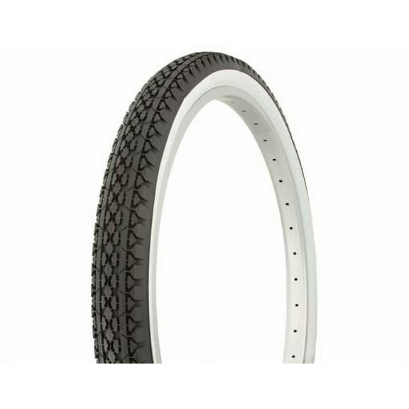 Duro Beach Cruiser Bike Tire 26 in x 2.125 in, Black and White
