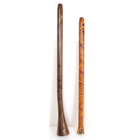 Duro Didgeridoo, Large - Green Swirl Design