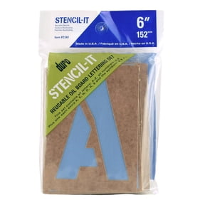 Duro Oil Board Stencils: Brown, 6 inches
