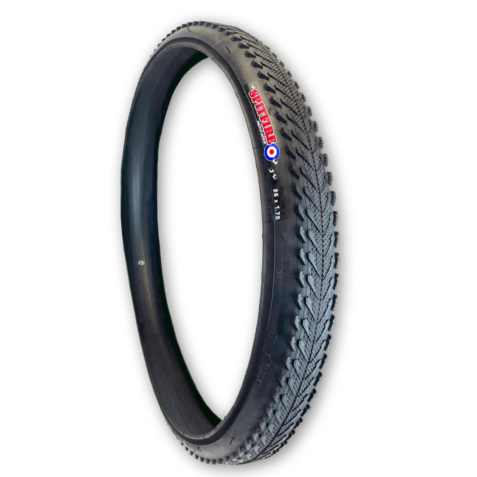 Duro Tire 26x1.75 Spitfire Semi-Slick Hybrid Bike Tire with Folding Bead