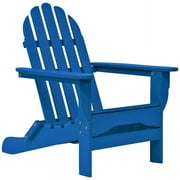 DuroGreen Adirondack Chair Made With All-Weather Tangentwood, Oversized, High End Classic Patio Furniture for Porch, Lawn, Deck, or Fire Pit, No Maintenance, USA Made, Royal Blue