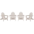 thumbnail image 1 of DuroGreen Adirondack Chairs Made With All-Weather Tangent Sustainable Lumber, Set of 4, Oversized, High End Classic Patio Furniture for Porch, Lawn, Deck, or Fire Pit, Paper Birch, 1 of 7