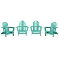 thumbnail image 1 of DuroGreen Adirondack Chairs Made With All-Weather Tangent lumber, Set of 4, Oversized, High End Classic Patio Furniture for Porch, Lawn, Deck, or Fire Pit, No Maintenance, USA Made, Aruba, 1 of 6